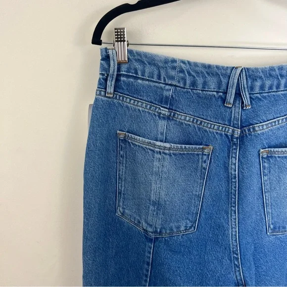 Good American Good Vintage Clean Seams High Rise Straight Leg Jeans 12/31 NWT - Picture 8 of 14
